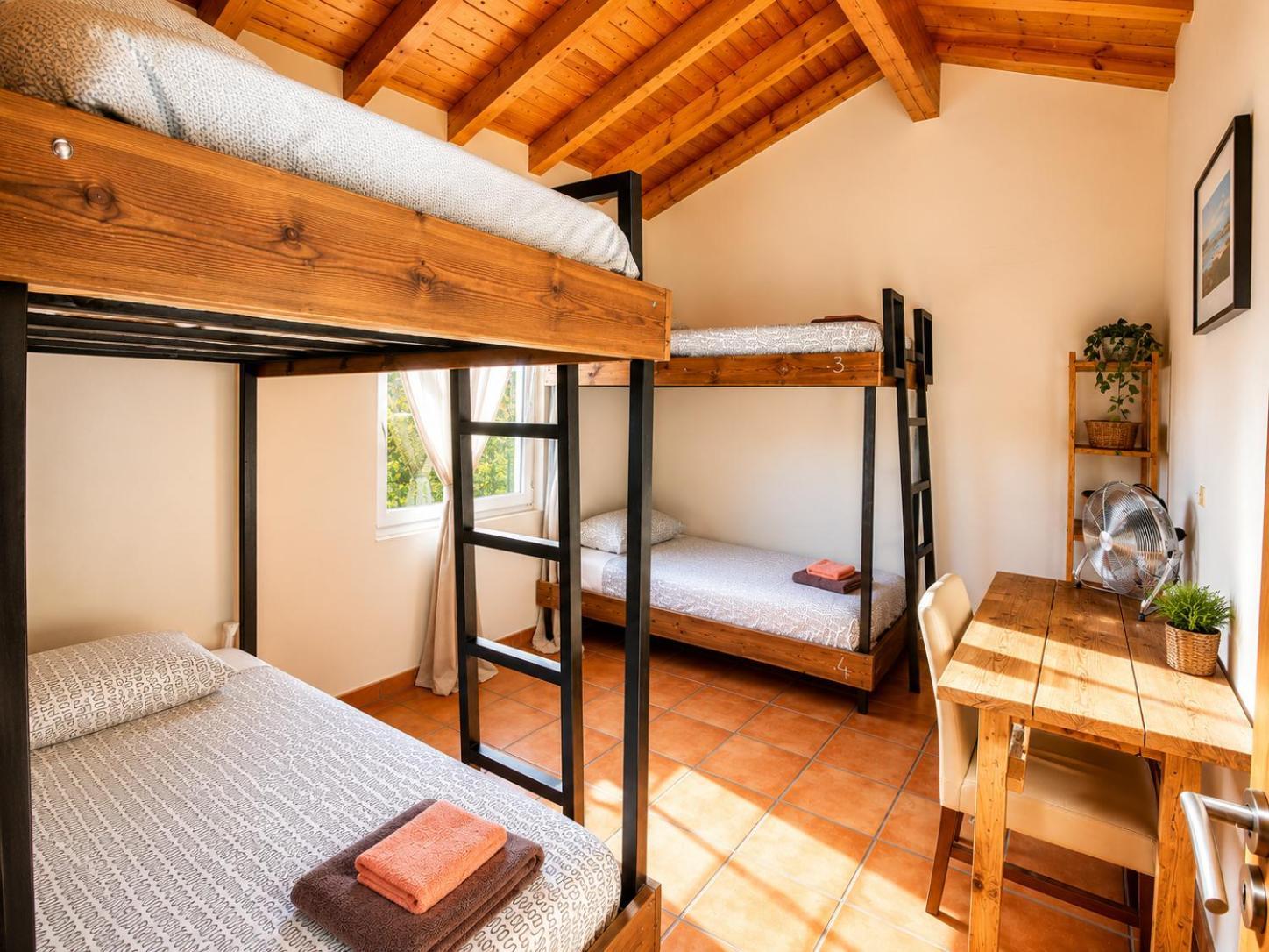 Cama em Beliche num Dormitório Misto